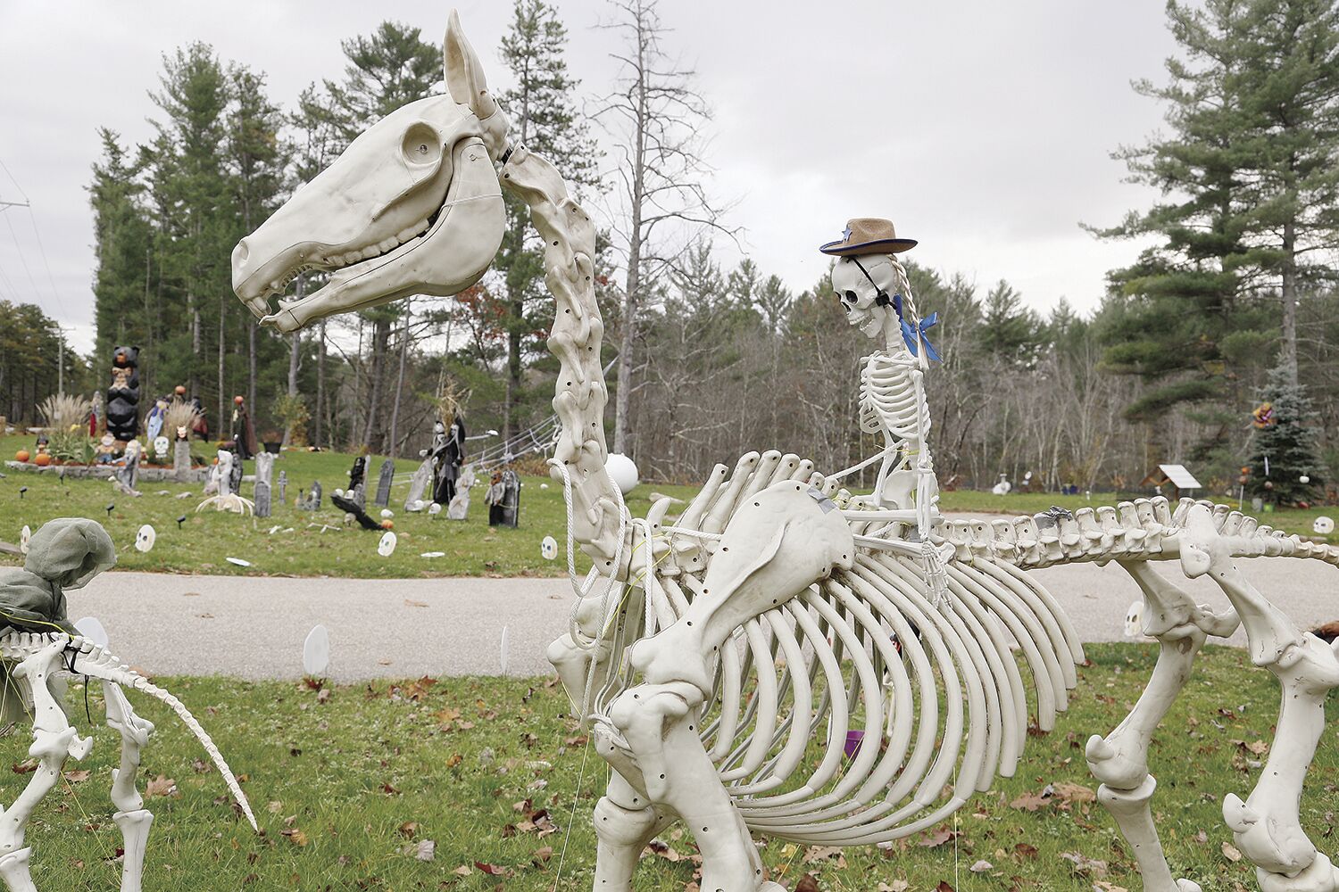 10-27-21 Spooky Decor horse and cowgirl